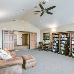 library at Northview Apartments located in Sartell MN