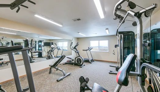 fitness room at Northview Apartments located in Sartell MN